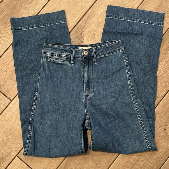 Madewell Slim Emmett Full-Length Jeans in Midland Wash size 24 (fits 25) - Picture 5 of 7